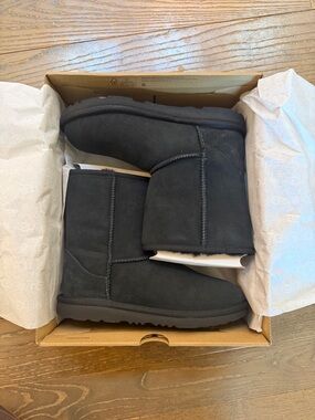 UGG Kids Black Classic Short Boots